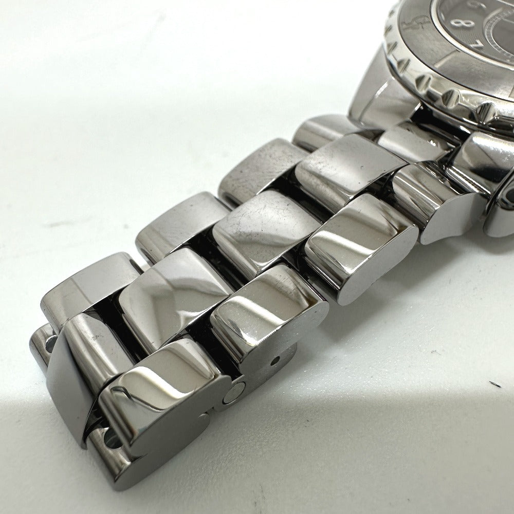 CHANEL Watches Quartz H2978 ceramic Silvertype J12 Chromatic gray dial Women Used Authentic
