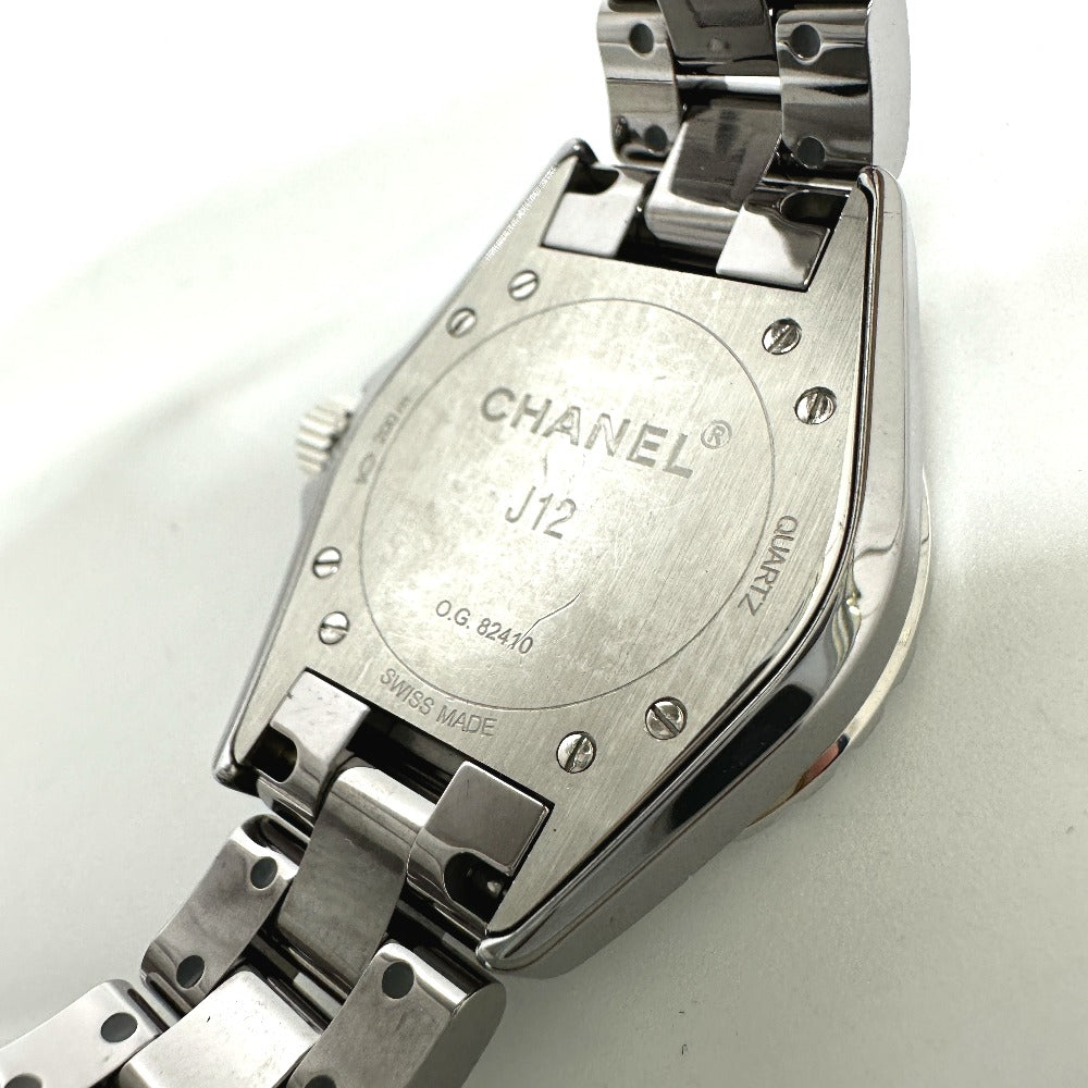 CHANEL Watches Quartz H2978 ceramic Silvertype J12 Chromatic gray dial Women Used Authentic