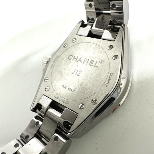 CHANEL Watches Quartz H2978 ceramic Silvertype J12 Chromatic gray dial Women Used Authentic
