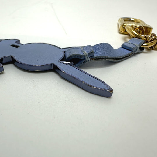 LOUIS VUITTON key ring M62736 leather purple LV Rabbit Jeff Koons Women Used Authentic