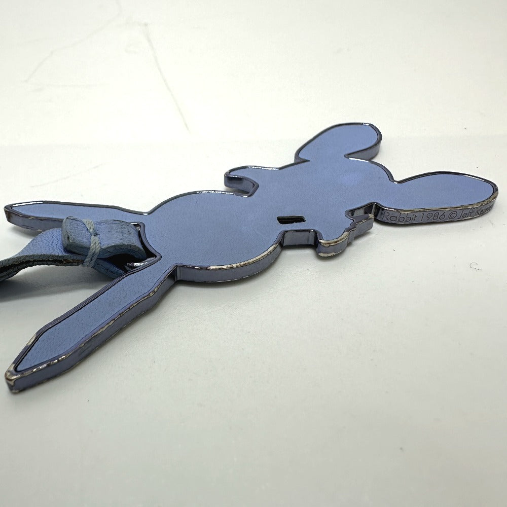 LOUIS VUITTON key ring M62736 leather purple LV Rabbit Jeff Koons Women Used Authentic