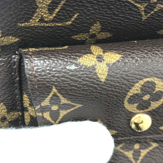 LOUIS VUITTON Pouch M51901 Monogram canvas Brown Monogram Partition Women Used Authentic