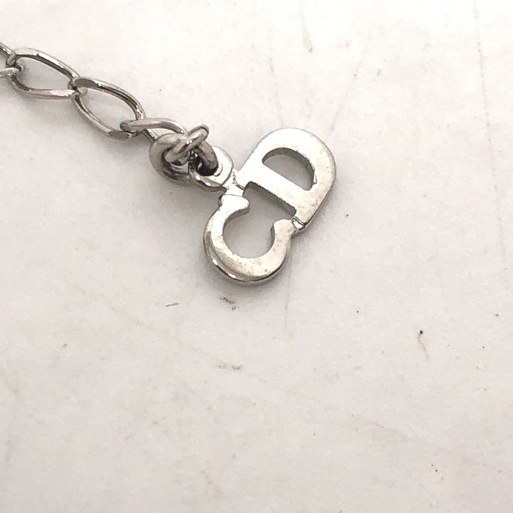 Dior Necklace metal blue Trotter Number 2 plate Women Used Authentic