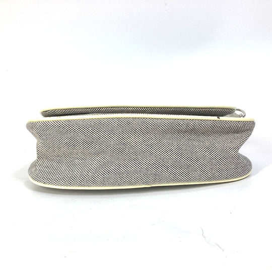 CHANEL Shoulder Bag canvas Gray type No.5 CC Camellia COCO Mark Chain Women Used Authentic