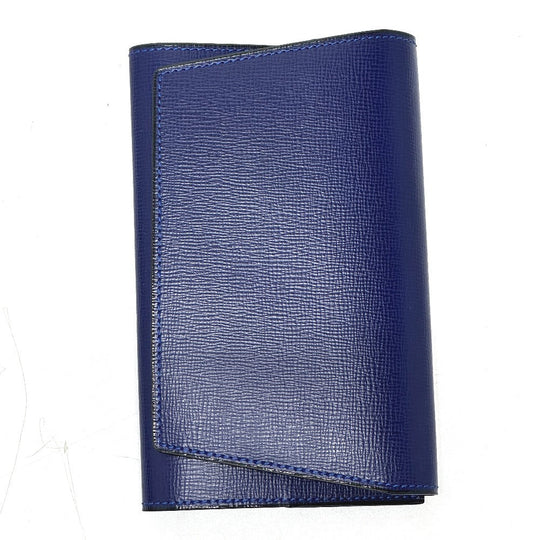 Valextra Notebook cover leather blue Women Used Authentic