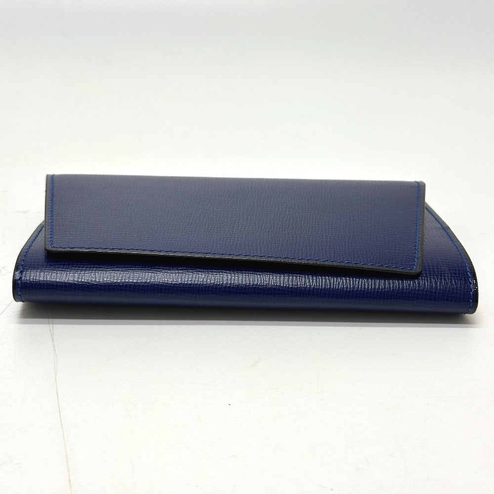 Valextra Notebook cover leather blue Women Used Authentic