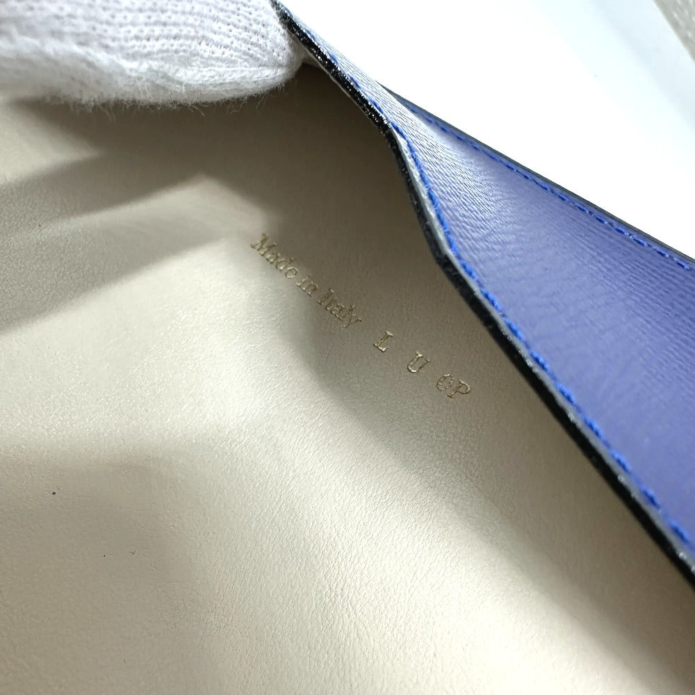 Valextra Notebook cover leather blue Women Used Authentic