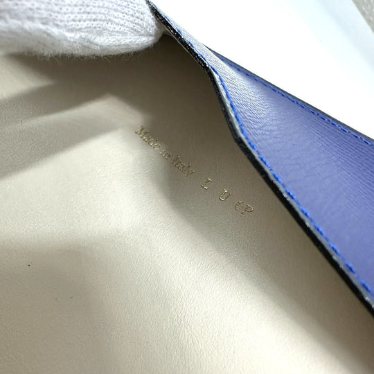 Valextra Notebook cover leather blue Women Used Authentic