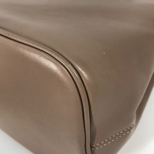 BVLGARI Shoulder Bag leather Pink beige type Bvlgari Bvlgari logo Tote Bag Women Used Authentic