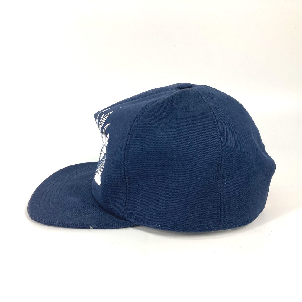 LOUIS VUITTON cap MP2971 cotton Navy Casquette/LV Fire mens 58 Used Authentic