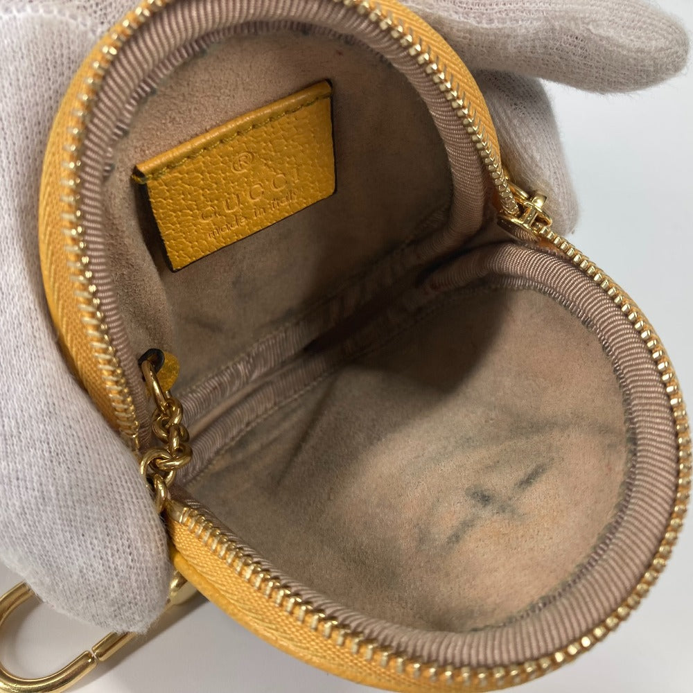 GUCCI Coin case 574840 GG Supreme Canvas yellow GG Marmont Sherry line Women Used Authentic