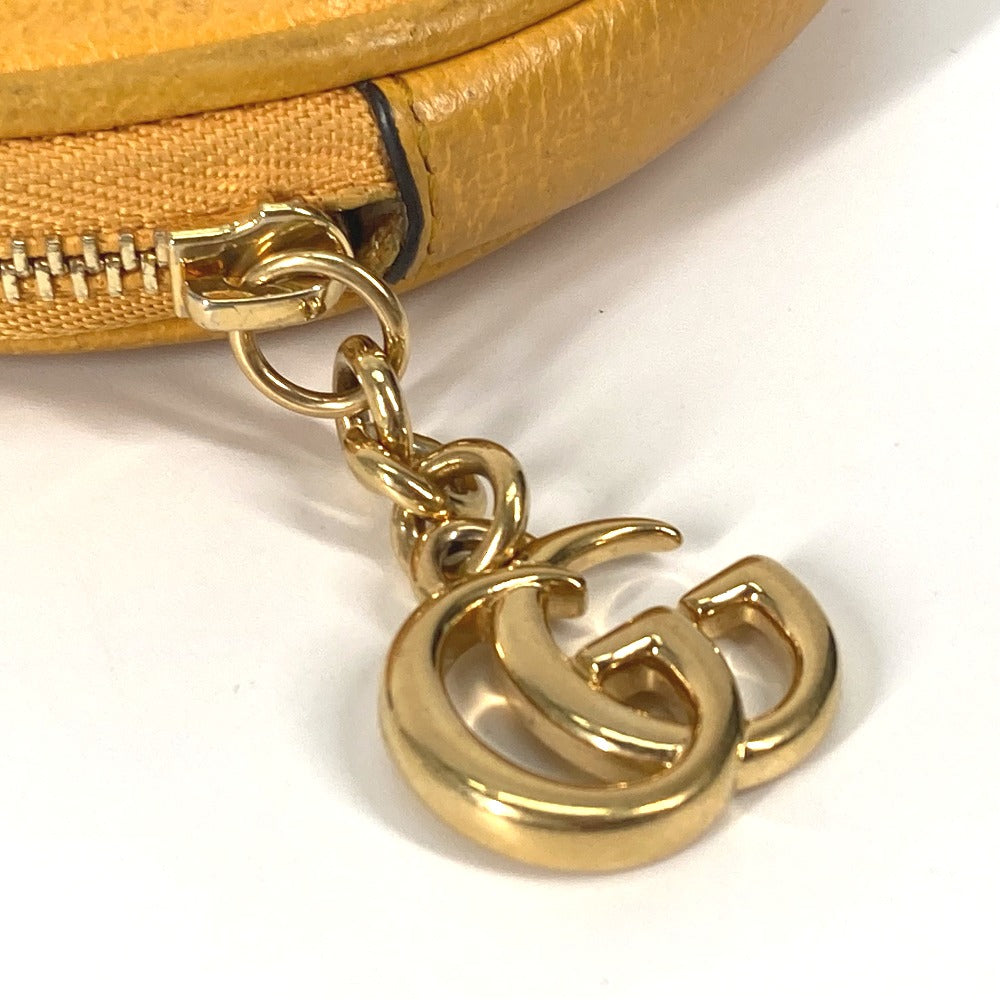 GUCCI Coin case 574840 GG Supreme Canvas yellow GG Marmont Sherry line Women Used Authentic