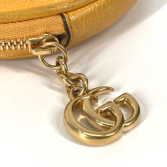 GUCCI Coin case 574840 GG Supreme Canvas yellow GG Marmont Sherry line Women Used Authentic