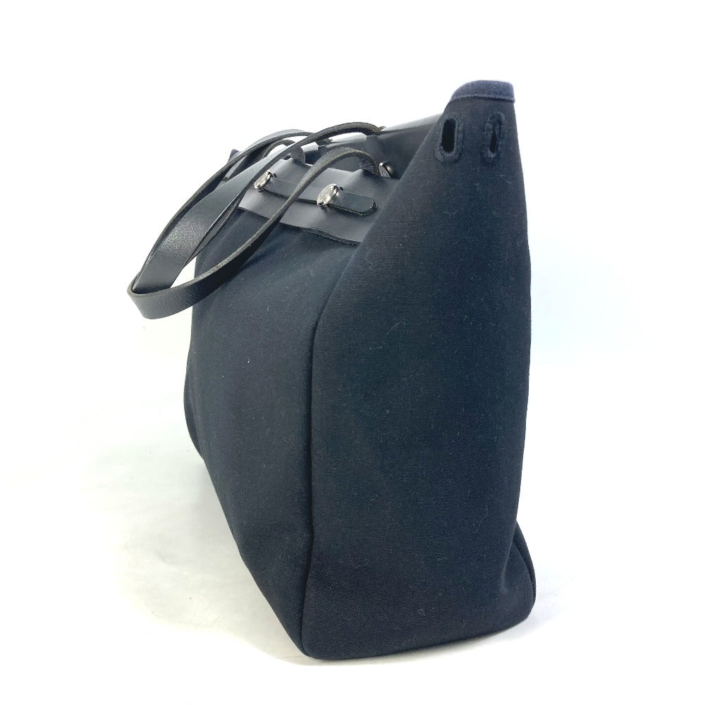 HERMES Tote Bag Canvas / leather black Herbag Cabass GM unisex(Unisex) Used Authentic