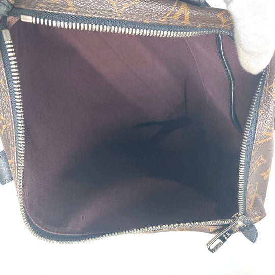 LOUIS VUITTON Tote Bag M40388 Monogram macacer canvas Brown Monogram macacer Kitan mens Used Authentic