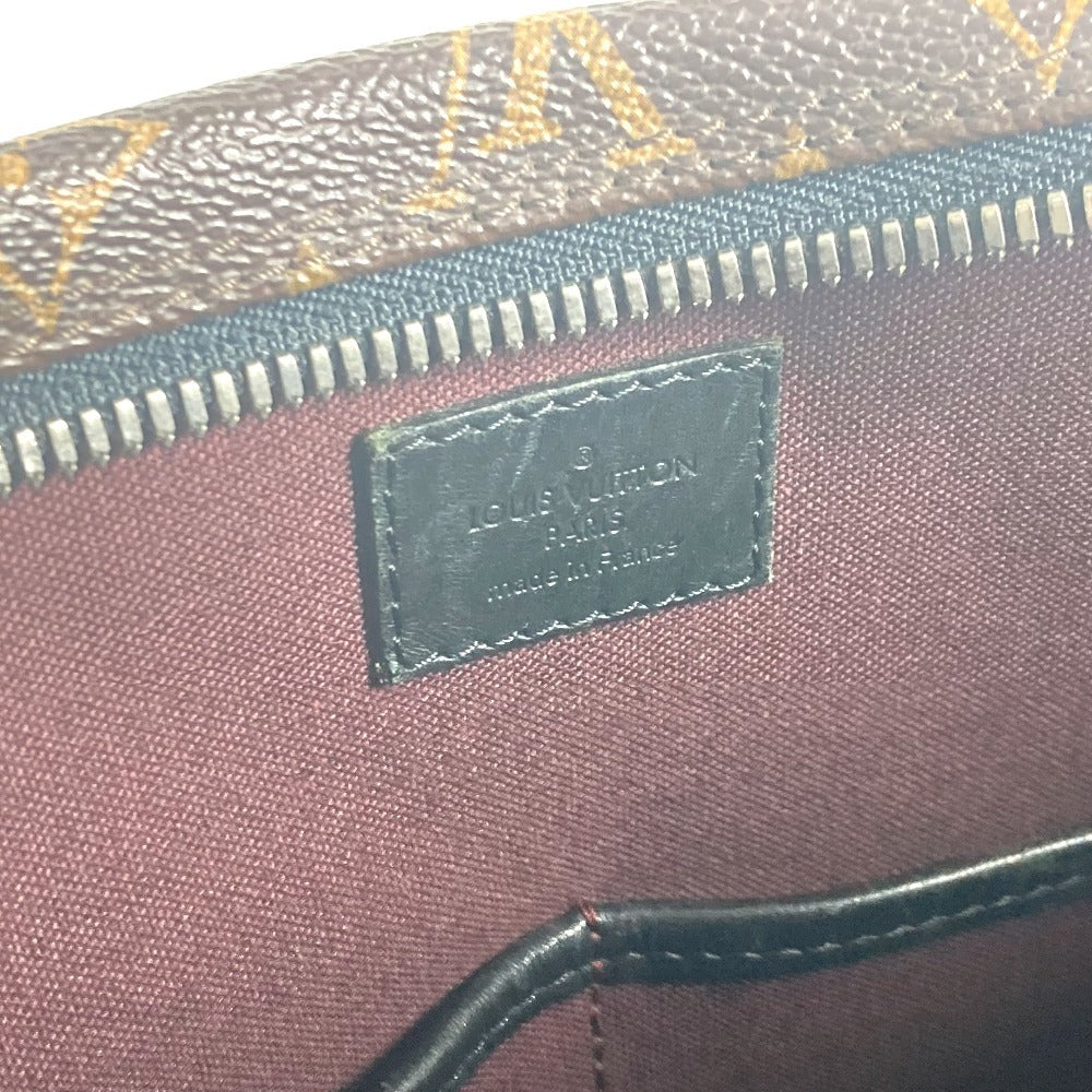 LOUIS VUITTON Tote Bag M40388 Monogram macacer canvas Brown Monogram macacer Kitan mens Used Authentic