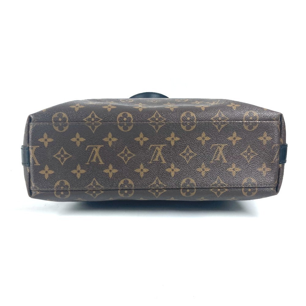 LOUIS VUITTON Tote Bag M40388 Monogram macacer canvas Brown Monogram macacer Kitan mens Used Authentic