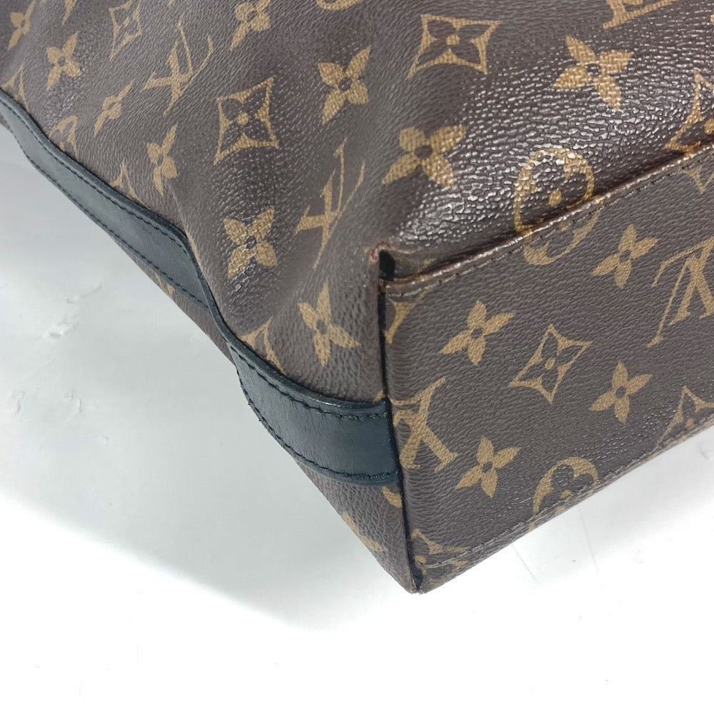 LOUIS VUITTON Tote Bag M40388 Monogram macacer canvas Brown Monogram macacer Kitan mens Used Authentic