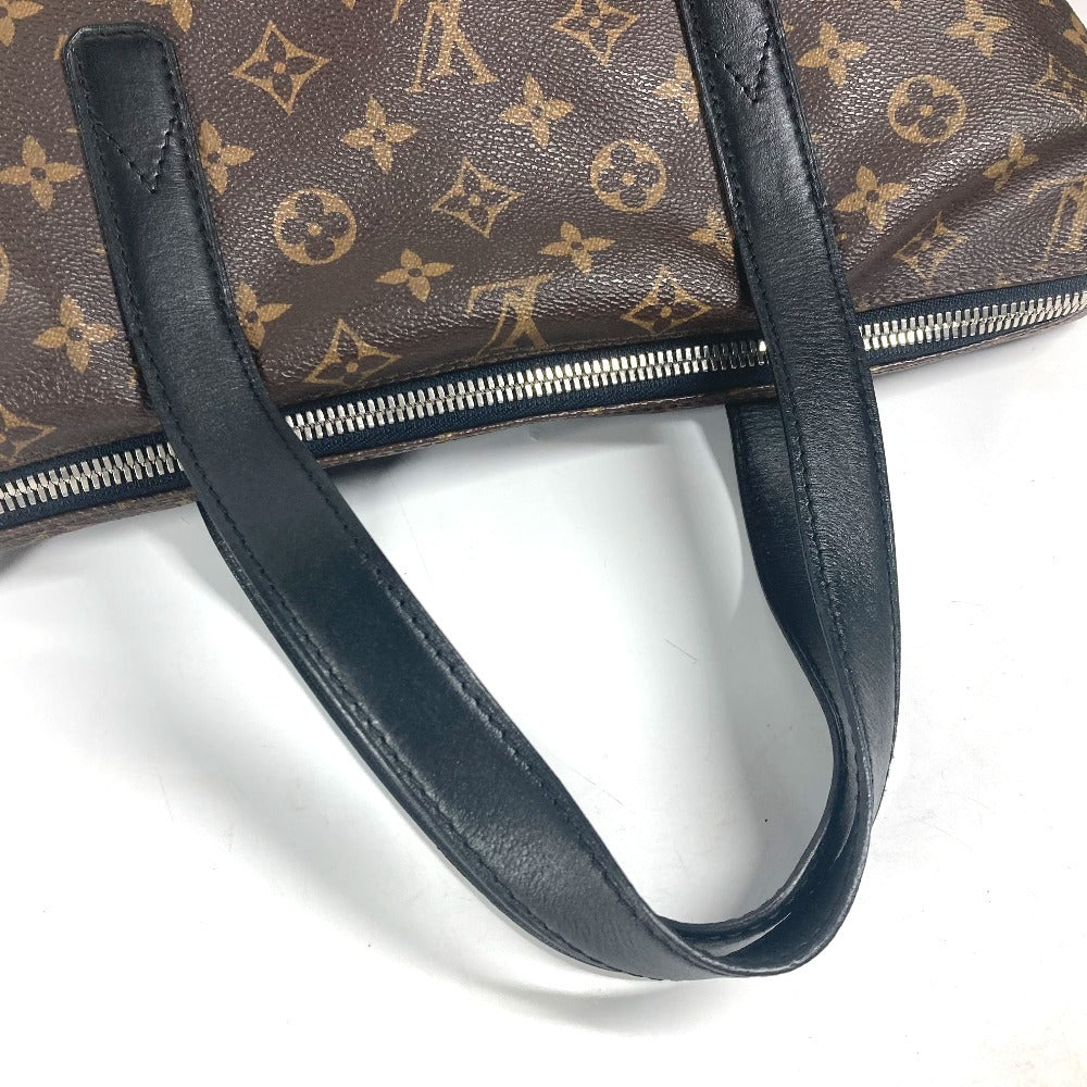 LOUIS VUITTON Tote Bag M40388 Monogram macacer canvas Brown Monogram macacer Kitan mens Used Authentic