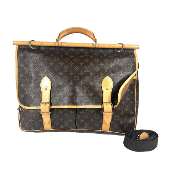 LOUIS VUITTON Boston Duffel bag M41140 Monogram canvas Brown Monogram Sac chasse mens Used Authentic