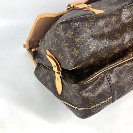 LOUIS VUITTON Boston Duffel bag M41140 Monogram canvas Brown Monogram Sac chasse mens Used Authentic