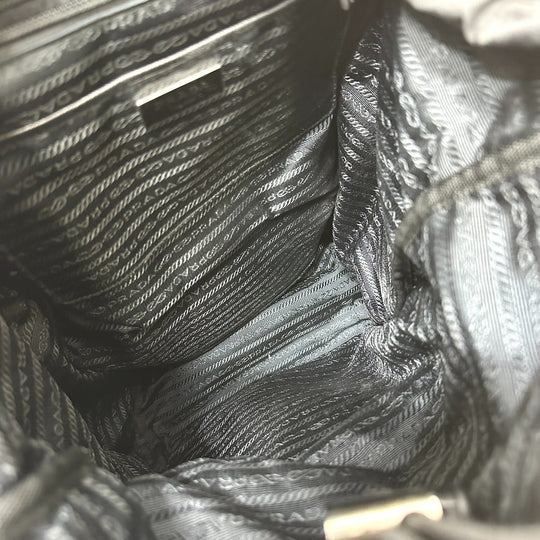 PRADA Backpack Nylon / leather multicolor Quilting Multi