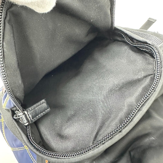 PRADA Backpack Nylon / leather multicolor Quilting Multi