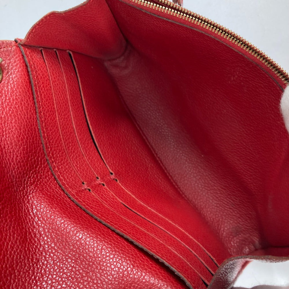 LOUIS VUITTON Long Wallet Purse M60640 Monogram Ann Platt Leather Red Monogram Ann Platt Pochette saint germain