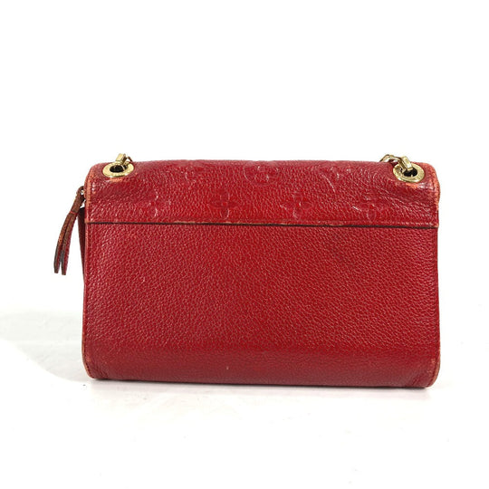 LOUIS VUITTON Long Wallet Purse M60640 Monogram Ann Platt Leather Red Monogram Ann Platt Pochette saint germain