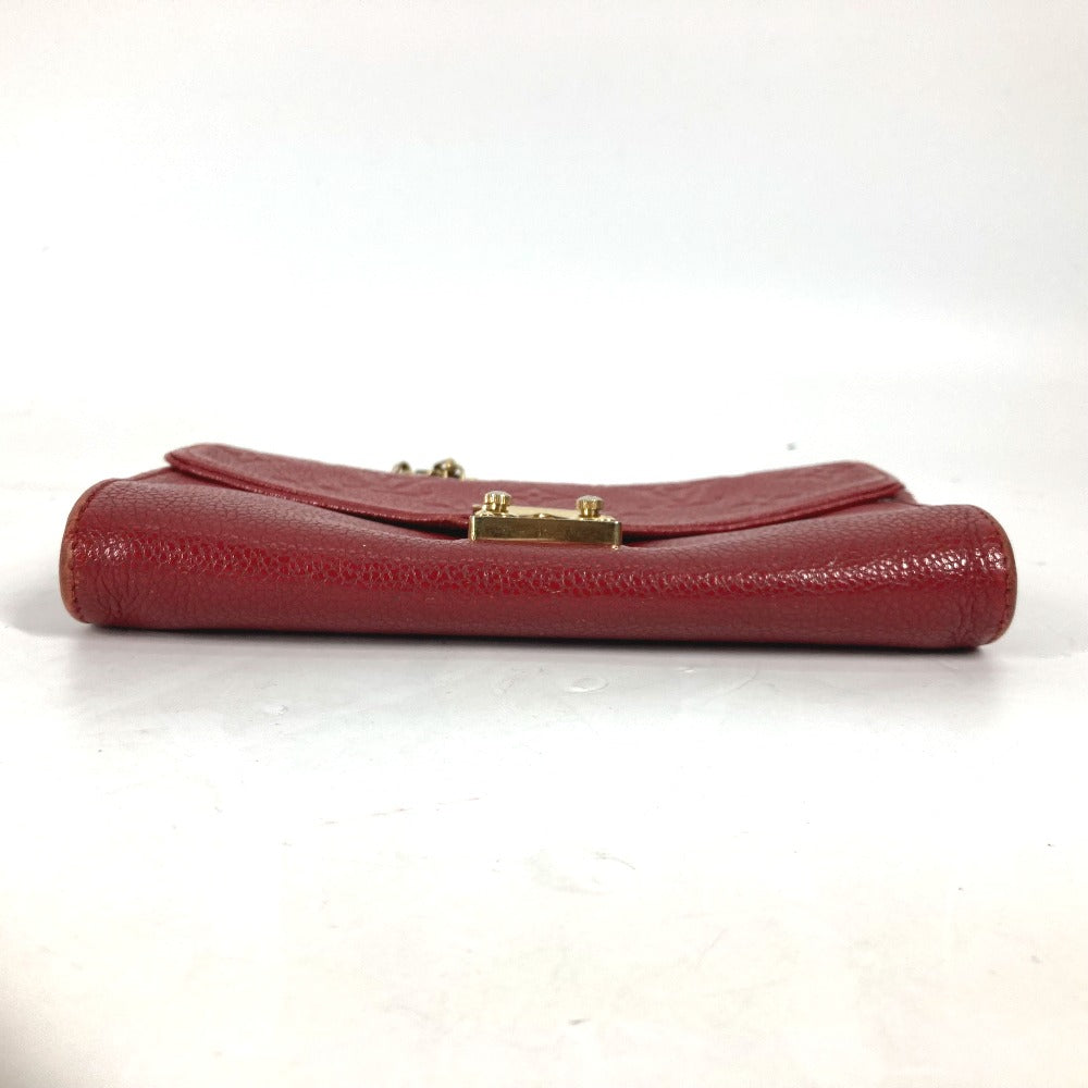 LOUIS VUITTON Long Wallet Purse M60640 Monogram Ann Platt Leather Red Monogram Ann Platt Pochette saint germain