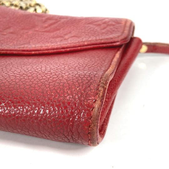 LOUIS VUITTON Long Wallet Purse M60640 Monogram Ann Platt Leather Red Monogram Ann Platt Pochette saint germain