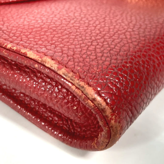 LOUIS VUITTON Long Wallet Purse M60640 Monogram Ann Platt Leather Red Monogram Ann Platt Pochette saint germain