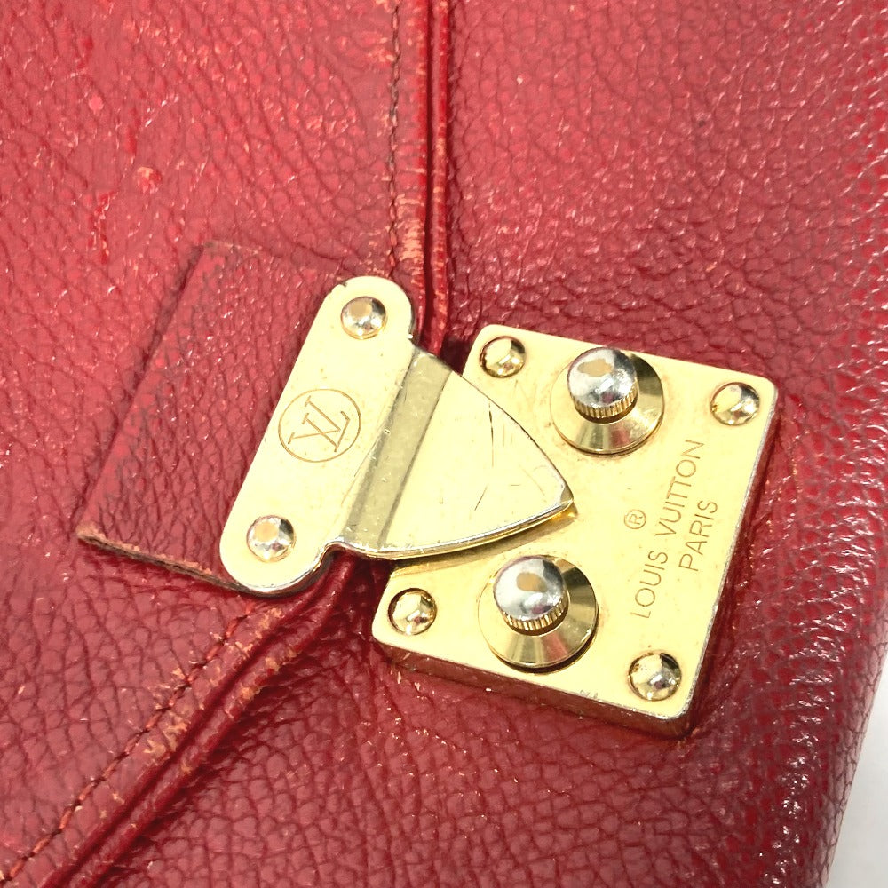 LOUIS VUITTON Long Wallet Purse M60640 Monogram Ann Platt Leather Red Monogram Ann Platt Pochette saint germain