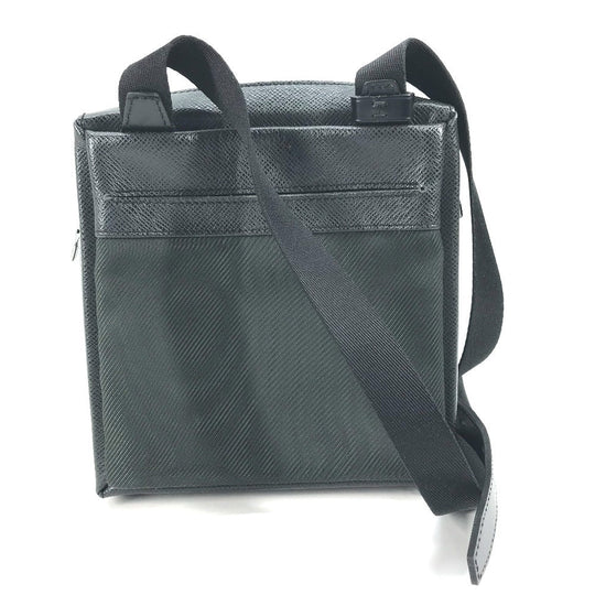 LOUIS VUITTON Shoulder Bag M30902 Taiga Leather, Nylon Canvas khaki Taiga Sayan mens Used Authentic