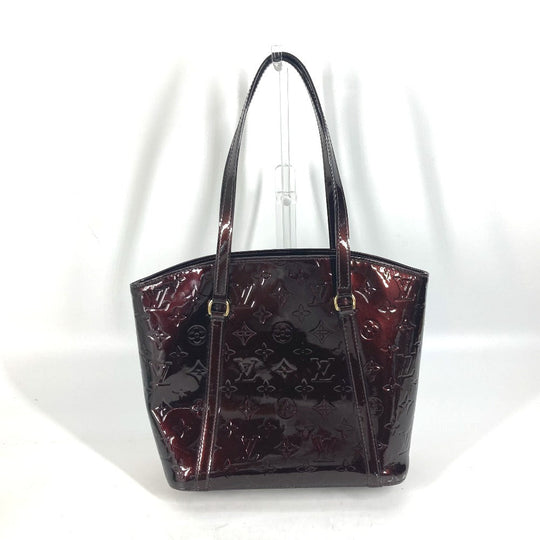 LOUIS VUITTON Shoulder Bag M91567 Monogram Vernis purple Monogram Vernis Avalon MM Women Used Authentic