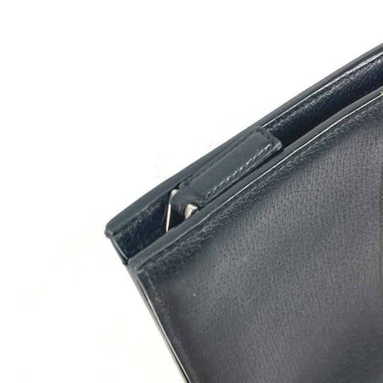 GUCCI Clutch bag 475316 leather black pouch bag web stripe logo mens Used Authentic