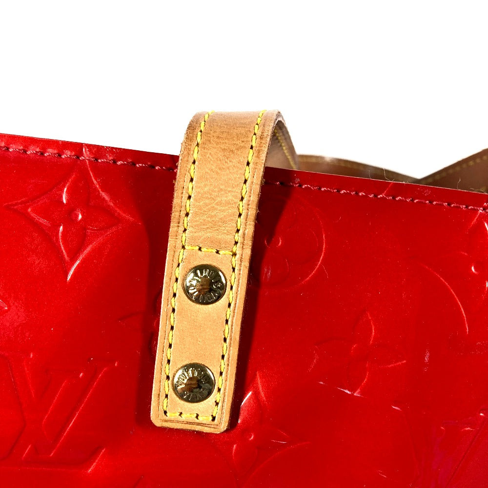 LOUIS VUITTON Handbag M91086 Monogram Vernis Red Monogram Vernis Lead MM Women Used Authentic