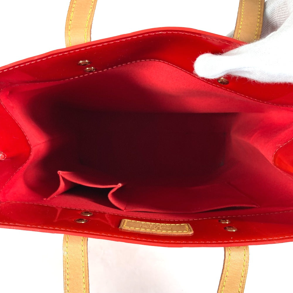 LOUIS VUITTON Handbag M91086 Monogram Vernis Red Monogram Vernis Lead MM Women Used Authentic