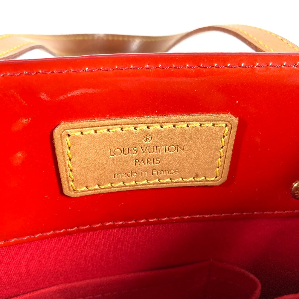 LOUIS VUITTON Handbag M91086 Monogram Vernis Red Monogram Vernis Lead MM Women Used Authentic