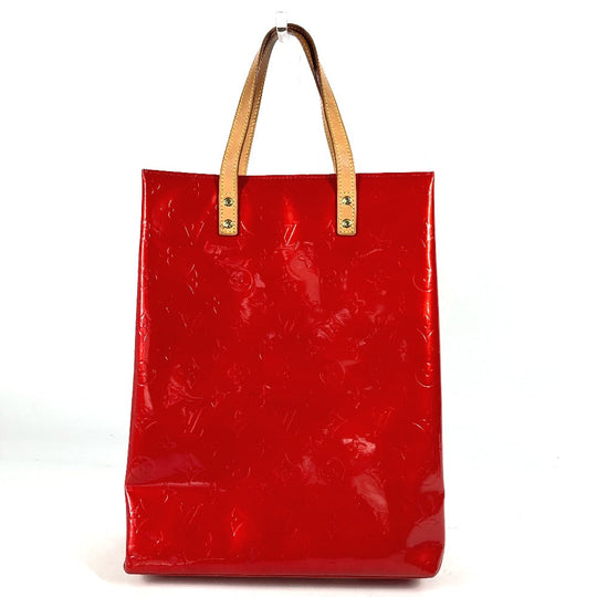 LOUIS VUITTON Handbag M91086 Monogram Vernis Red Monogram Vernis Lead MM Women Used Authentic