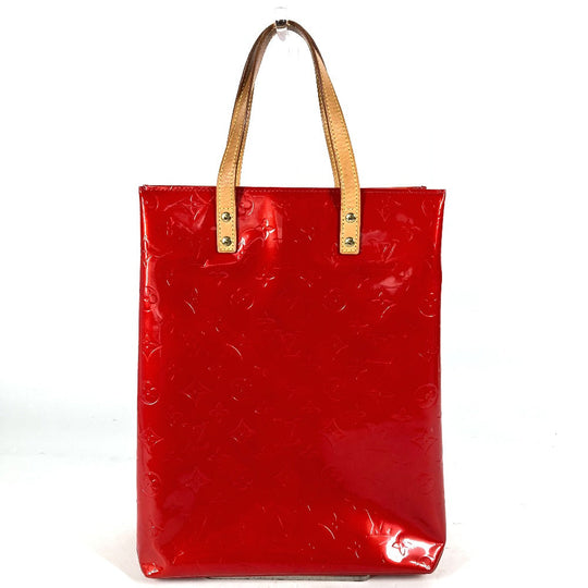 LOUIS VUITTON Handbag M91086 Monogram Vernis Red Monogram Vernis Lead MM Women Used Authentic