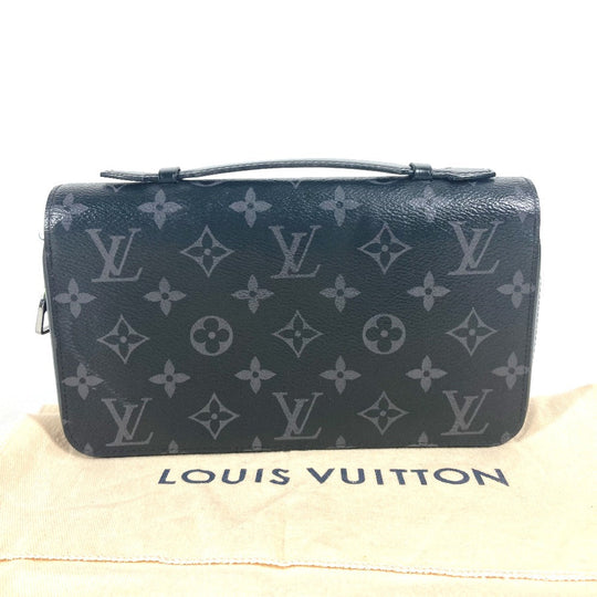 LOUIS VUITTON Long Wallet Purse M61698 Monogram Eclipse Canvas black Monogram Eclipse Zippy XL
