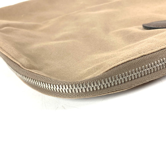 HERMES Handbag Leather / canvas beige Edit 42 mens Used Authentic
