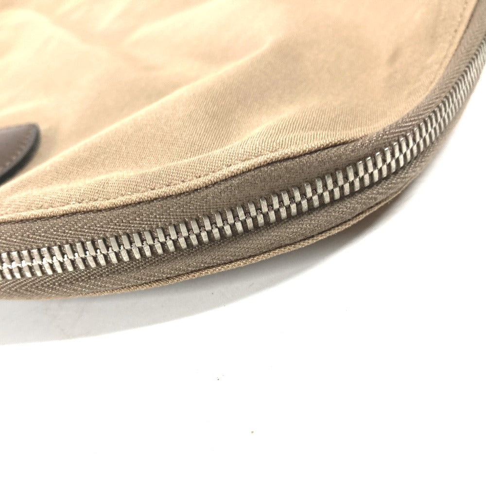 HERMES Handbag Leather / canvas beige Edit 42 mens Used Authentic