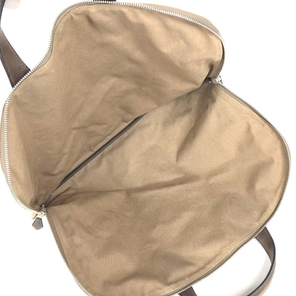 HERMES Handbag Leather / canvas beige Edit 42 mens Used Authentic
