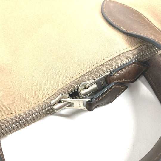 HERMES Handbag Leather / canvas beige Edit 42 mens Used Authentic