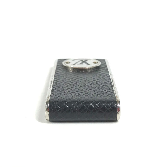 LOUIS VUITTON Money clip M00271 metal black Taiga logo