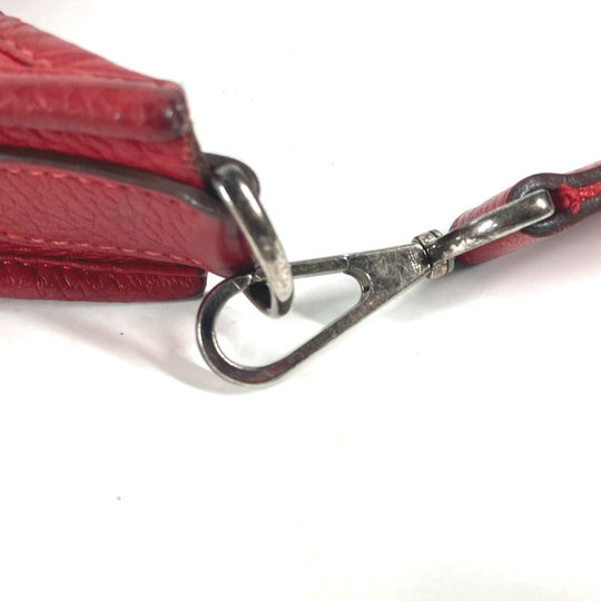 HERMES Shoulder Bag Taurillon Clemence Red Evelyn 1 PM