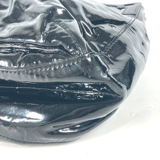 CARTIER Shoulder Bag Patent leather, leather black Marcello Women Used Authentic
