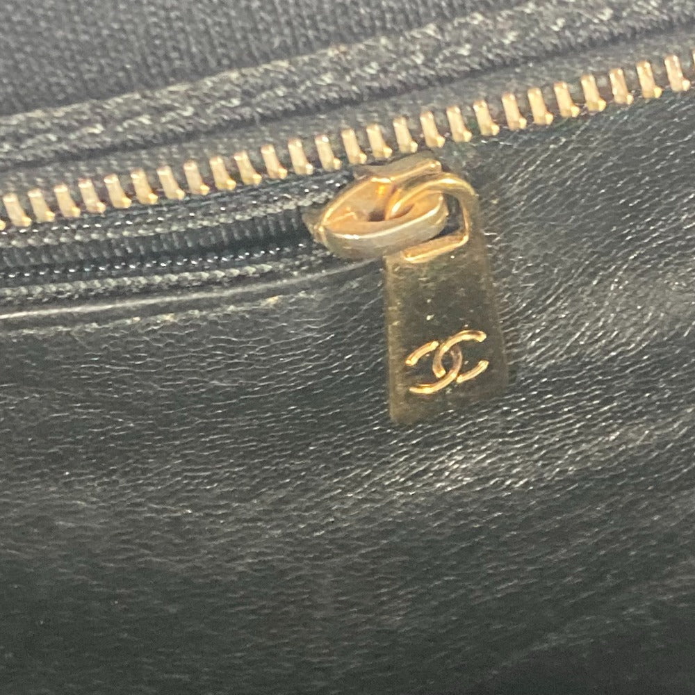 CHANEL Shoulder Bag Jersey black bag shawl CC COCO Mark Quilting Matelasse Women Used Authentic